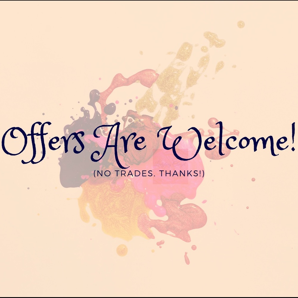 Offers welcome.